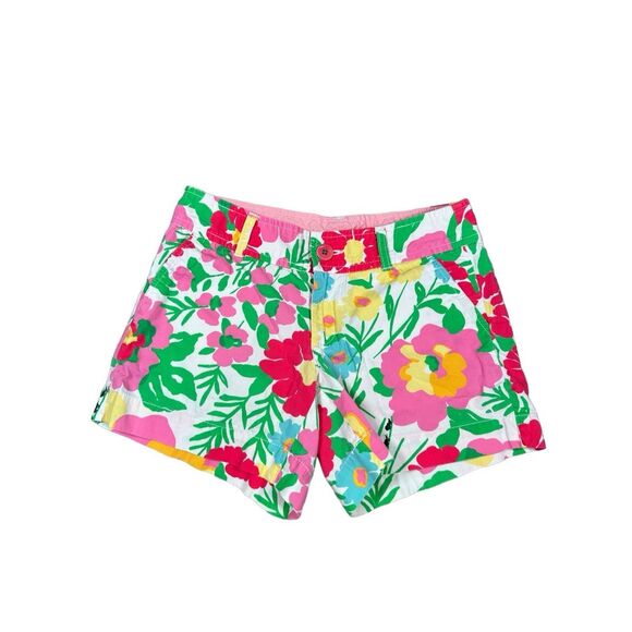 Lilly Pulitzer Ants on Parade Callahan Short Women’s Size 2 Cotton Floral Preppy - Picture 1 of 7